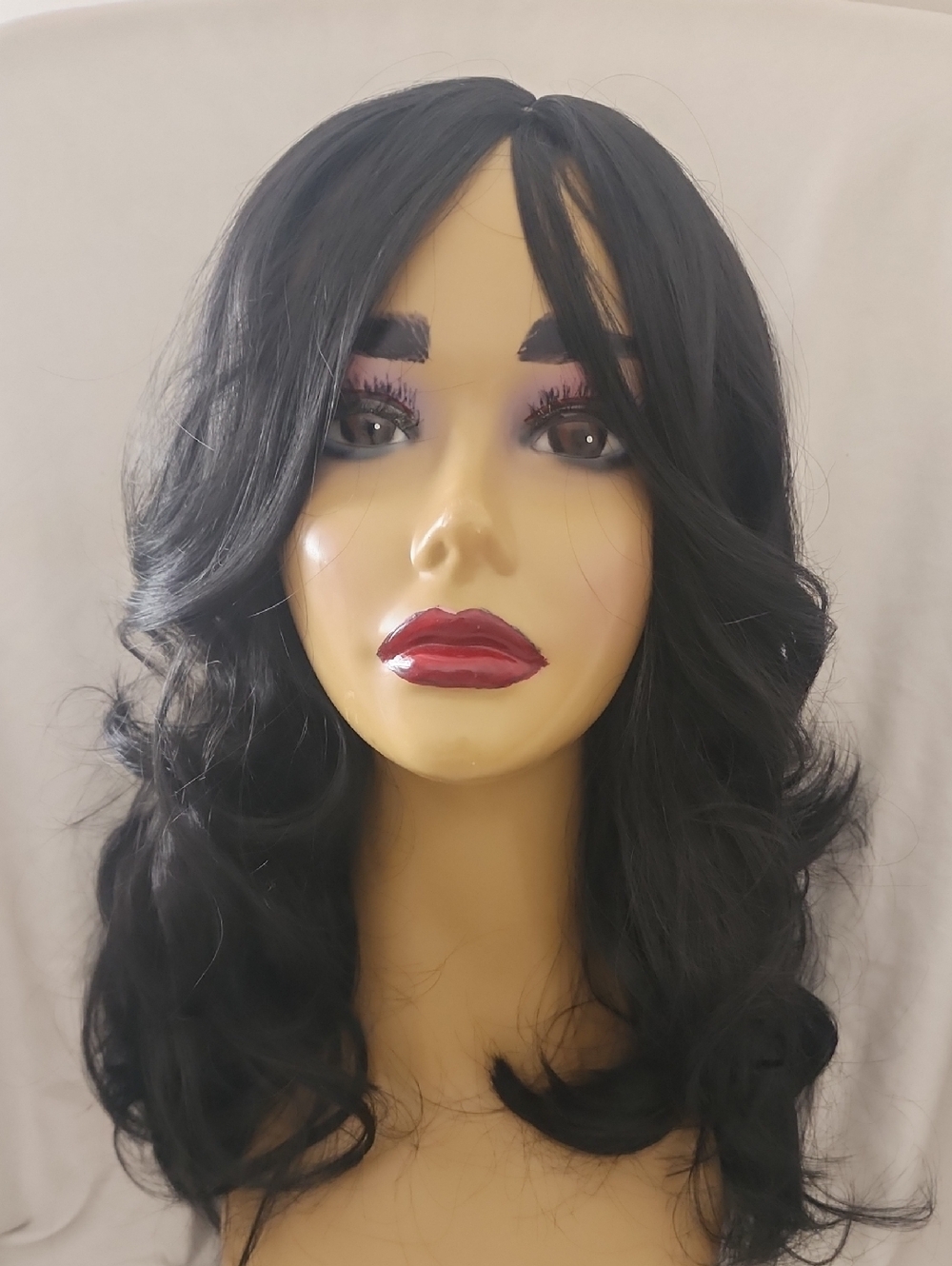 New Black Layered Women’s Synthetic Wig - Sleek Loose Waves